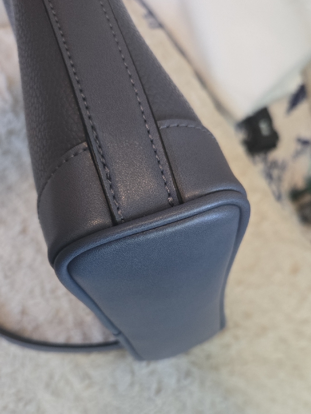 Calvin Klein Pebble Leather Crossbody Bag in Navy - Picture 4 of 9